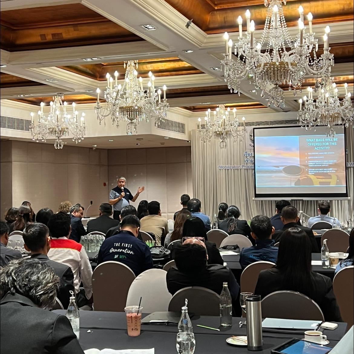 Mr. Boonsom Phoungkaew Speaks at Oil Spill Response Workshop on Importing Equipment and Personnel to Thailand