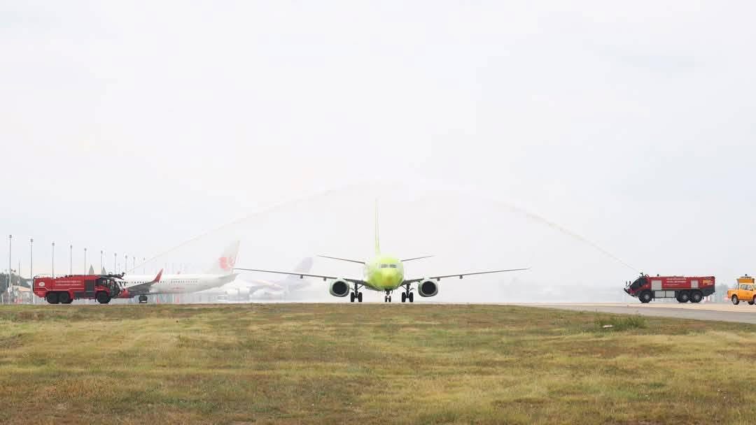 Welcome S7 Airlines to U-Tapao International Airport