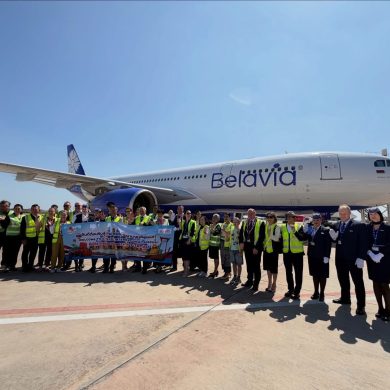 BAGS Ground Services Welcomes Belavia Belarusian Airlines on Inaugural Charter Flight at U-Tapao International Airport