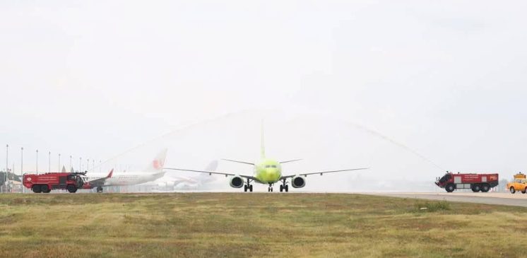 Welcome S7 Airlines to U-Tapao International Airport