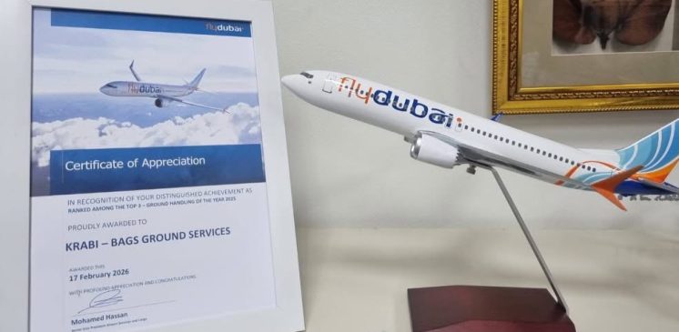 BAGS Krabi Station Recognized Among Flydubai’s Top 3 Ground Handling Stations of 2025